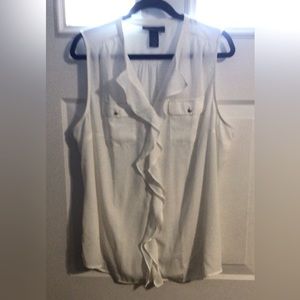 Lane Bryant White Blouse